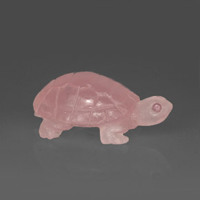 Cuarzo rosa rosa natural de 59,56 ct, transparente, transparente / translúcido