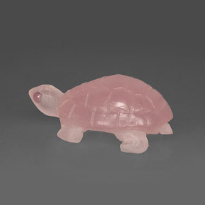 Cuarzo rosa rosa natural de 59,56 ct, transparente, transparente / translúcido