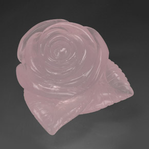 Cuarzo rosa rosa natural de 328,80 ct, transparente, transparente / translúcido