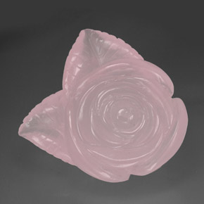 Cuarzo rosa rosa natural de 328,80 ct, transparente, transparente / translúcido