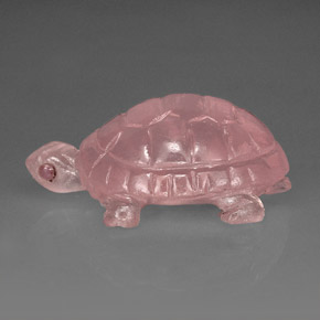 Cuarzo rosa rosa natural de 57,63 ct, transparente, transparente / translúcido