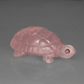 Cuarzo rosa rosa natural de 57,63 ct, transparente, transparente / translúcido