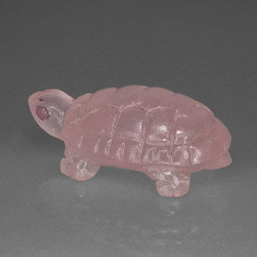 Cuarzo rosa rosa natural de 48,42 ct, transparente, transparente / translúcido