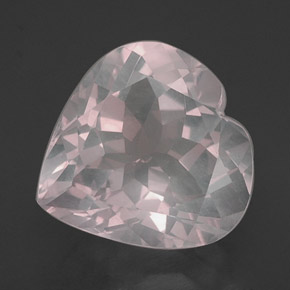 Cuarzo rosa rosa natural de 15,77 ct, transparente, transparente / translúcido