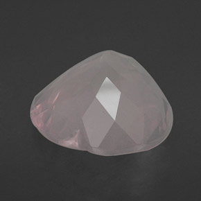 Cuarzo rosa rosa natural de 15,77 ct, transparente, transparente / translúcido