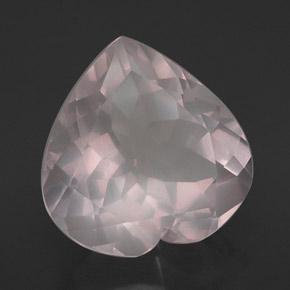 Cuarzo rosa rosa natural de 15,03 ct, transparente, transparente / translúcido