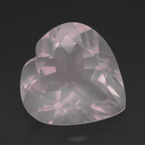 Cuarzo rosa rosa natural de 16,50 ct, transparente, transparente / translúcido