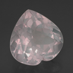 Cuarzo rosa rosa natural de 16,23 ct, transparente, transparente / translúcido