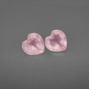 Gemas de cuarzo rosa rosa natural de  ct, transparente, transparente / translúcido