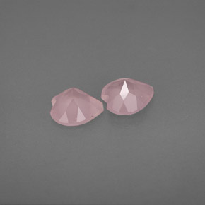 Gemas de cuarzo rosa rosa natural de  ct, transparente, transparente / translúcido