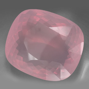 Cuarzo rosa rosa natural de 267,60 ct, transparente, transparente / translúcido