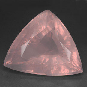 Cuarzo rosa rosa natural de 182,35 ct, trillón, transparente