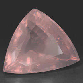 Cuarzo rosa rosa natural de 182,35 ct, trillón, transparente