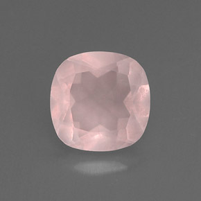 Cuarzo rosa rosa natural de 0,76 ct, transparente, transparente / translúcido