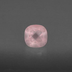 Cuarzo rosa rosa natural de 0,90 ct, transparente, transparente / translúcido