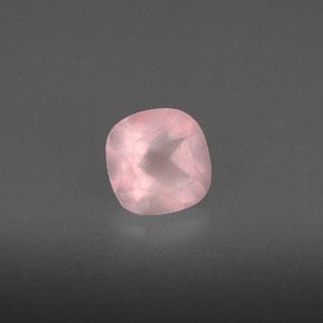 Cuarzo rosa rosa natural de 0,90 ct, transparente, transparente / translúcido