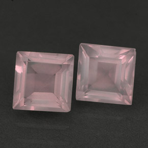 Gemas de cuarzo rosa rosa natural de  ct, transparente, transparente / translúcido