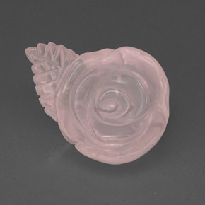 Cuarzo rosa rosa natural de 28,77 ct, transparente, transparente / translúcido