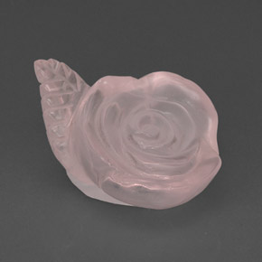 Cuarzo rosa rosa natural de 28,77 ct, transparente, transparente / translúcido