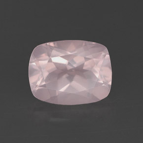 Cuarzo rosa rosa natural de 2,20 ct, transparente, transparente / translúcido