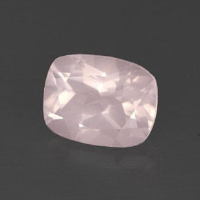 Cuarzo rosa rosa natural de 2,20 ct, transparente, transparente / translúcido