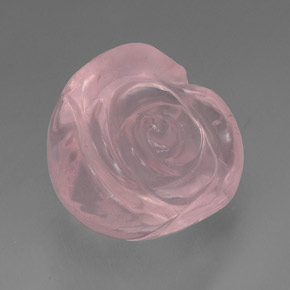 Cuarzo rosa rosa natural de 43,69 ct, transparente, transparente / translúcido
