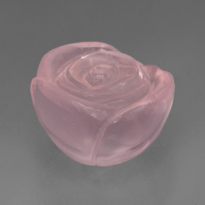 Cuarzo rosa rosa natural de 43,69 ct, transparente, transparente / translúcido