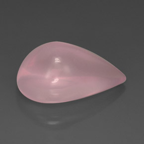 Cuarzo rosa rosa natural de 26,30 ct, transparente, transparente / translúcido