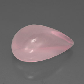 Cuarzo rosa rosa natural de 16,86 ct, transparente, transparente / translúcido
