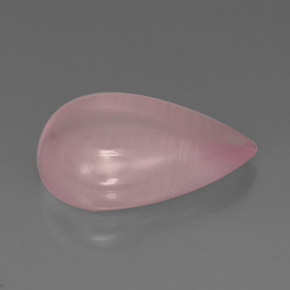 Cuarzo rosa rosa natural de 13,10 ct, transparente, transparente / translúcido