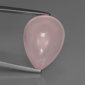 Cuarzo rosa rosa natural de 11,82 ct, transparente, transparente / translúcido