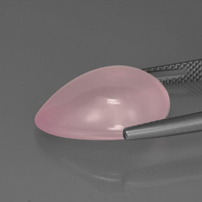 Cuarzo rosa rosa natural de 11,82 ct, transparente, transparente / translúcido