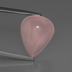 Cuarzo Rosa Rosa natural de 9.46 ct, Transparente, Transparente / Translúcido