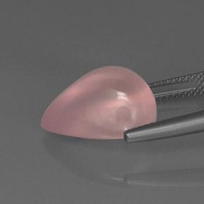 Cuarzo Rosa Rosa natural de 9.46 ct, Transparente, Transparente / Translúcido