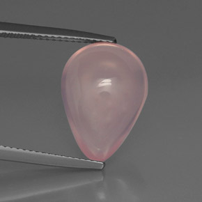 Cuarzo rosa rosa natural de 7,49 ct, transparente, transparente / translúcido