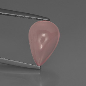 Cuarzo rosa rosa natural de 5,75 ct, transparente, transparente / translúcido