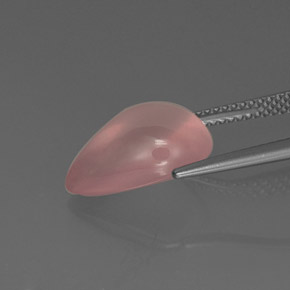 Cuarzo rosa rosa natural de 5,75 ct, transparente, transparente / translúcido