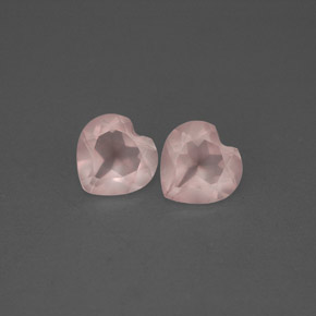 Gemas de cuarzo rosa rosa natural de  ct, transparente, transparente / translúcido