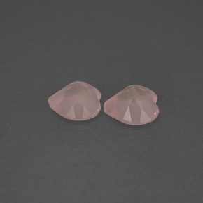 Gemas de cuarzo rosa rosa natural de  ct, transparente, transparente / translúcido