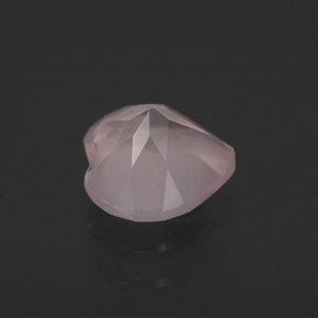 Cuarzo rosa rosa natural de 0,71 ct, transparente, transparente / translúcido