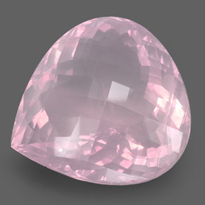 Cuarzo rosa rosa natural de 421,80 ct, transparente, transparente / translúcido