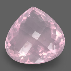 Cuarzo rosa rosa natural de 421,80 ct, transparente, transparente / translúcido