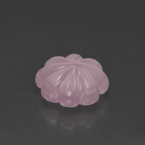 Cuarzo rosa rosa natural de 3,83 ct, corte flor, transparente