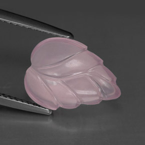 Cuarzo rosa rosa natural de 3,74 ct, corte flor, transparente