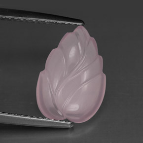 Cuarzo rosa rosa natural de 4,13 ct, corte flor, transparente