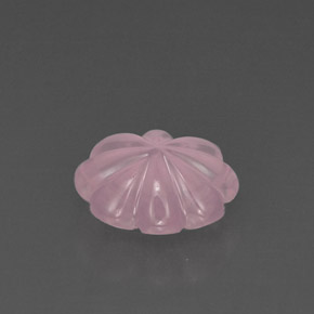 Cuarzo rosa rosa natural de 6,35 ct, corte flor, transparente