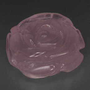 Cuarzo rosa rosa natural de 58,19 ct, transparente, transparente / translúcido