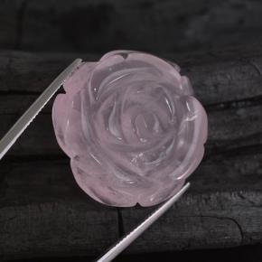 Cuarzo rosa rosa natural de 53,41 ct, forma elegante, translúcido