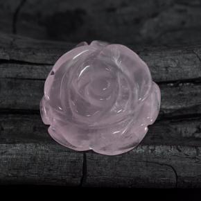 Cuarzo rosa rosa natural de 53,41 ct, forma elegante, translúcido
