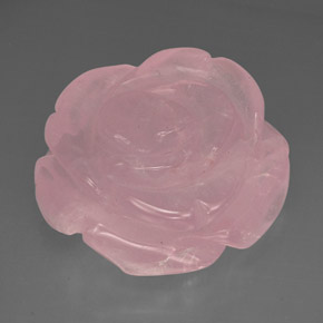 Cuarzo rosa rosa natural de 71,47 ct, transparente, transparente / translúcido